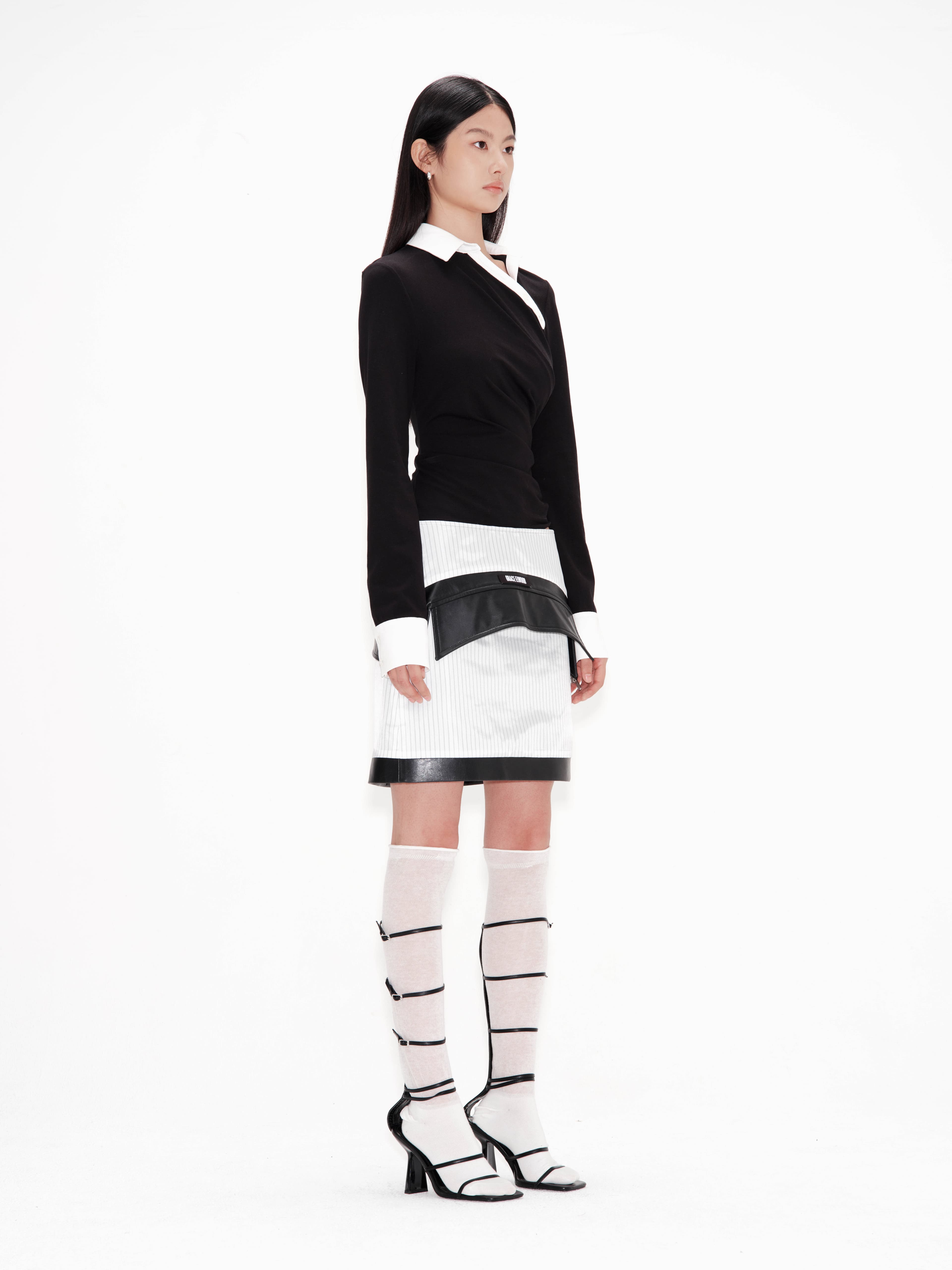 Upside Down Biker Jacket Skirt — vue 2
