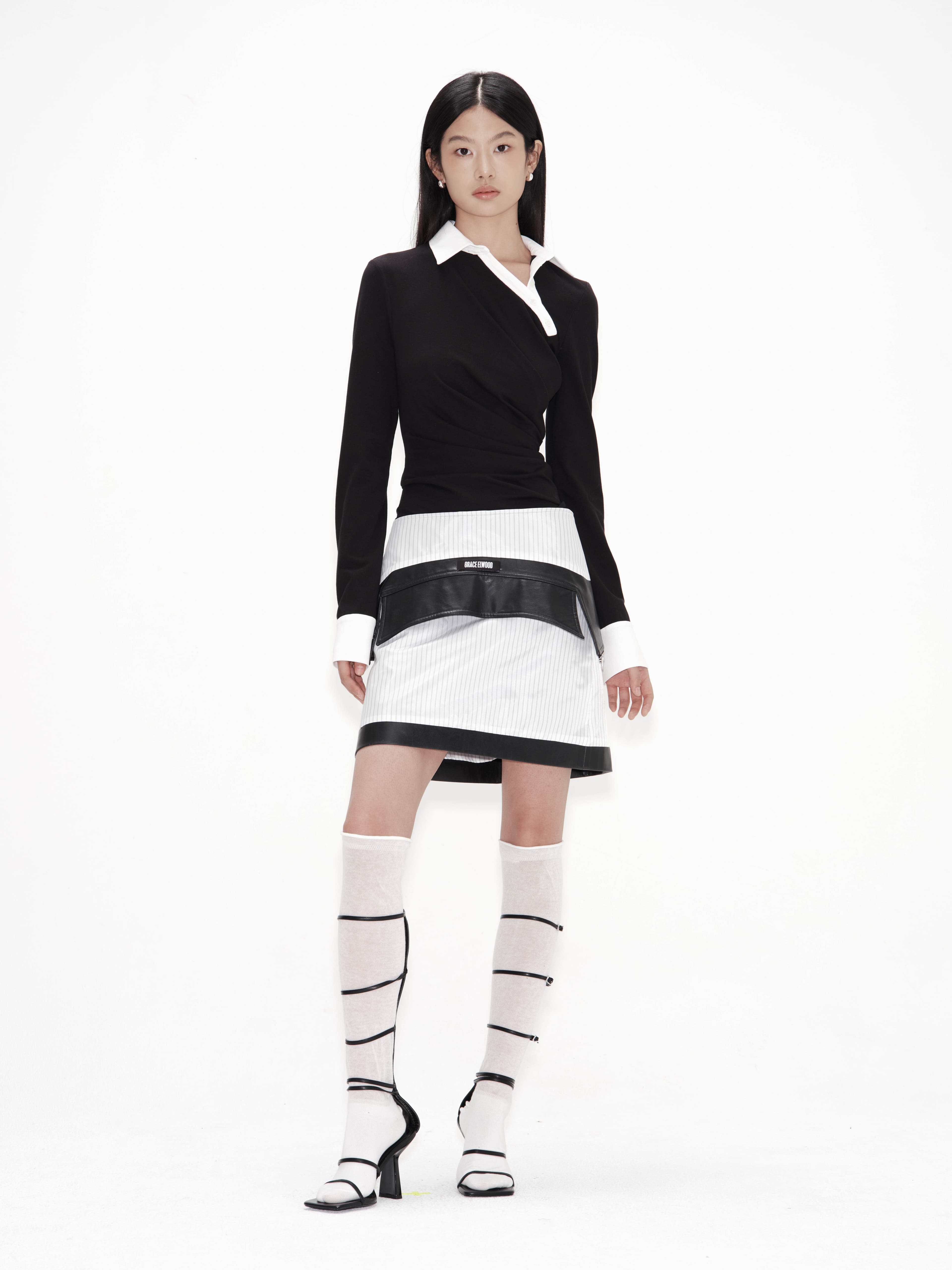 Upside Down Biker Jacket Skirt — vue 4