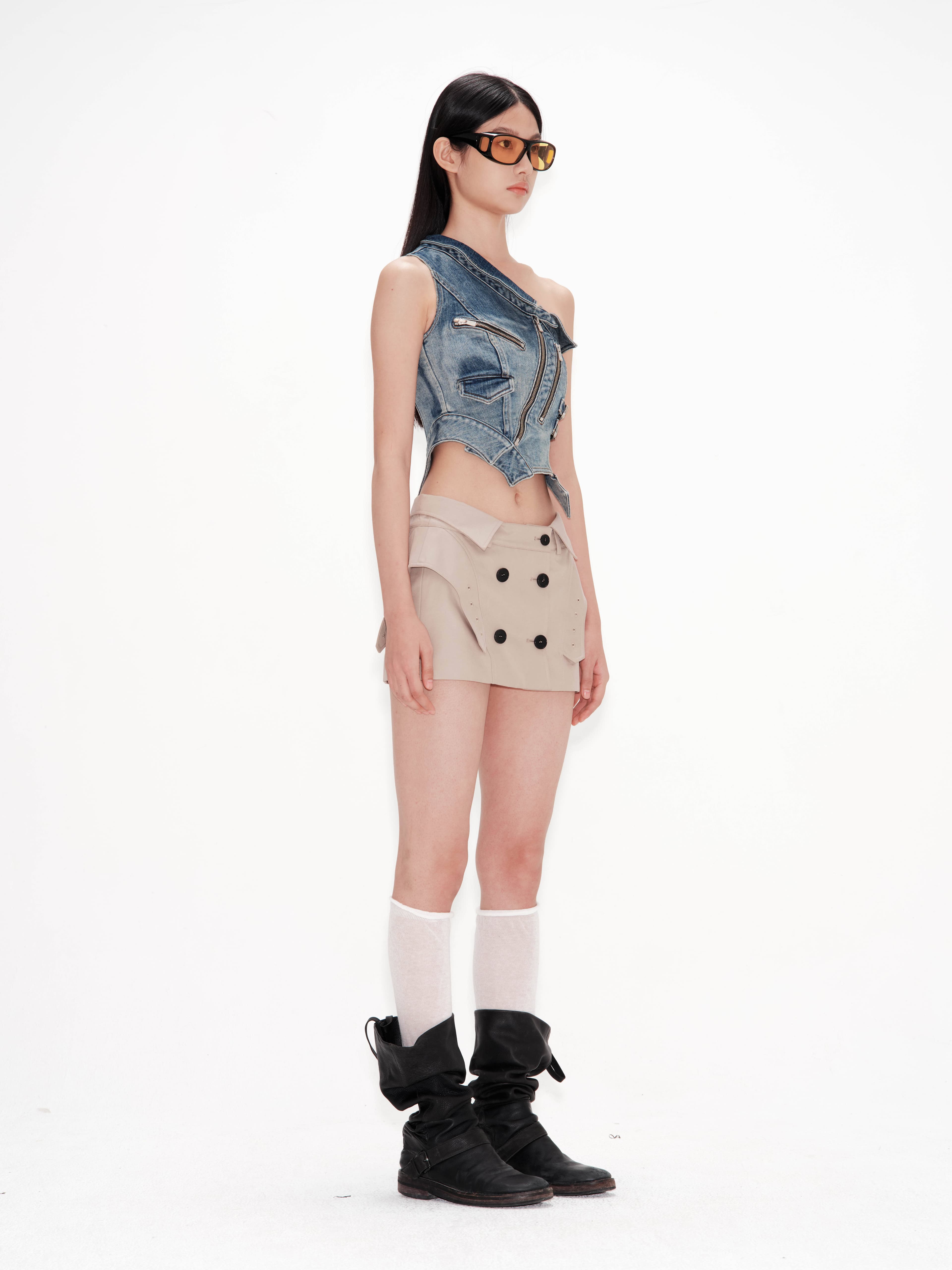 Trench Detail Skirt — vue 2