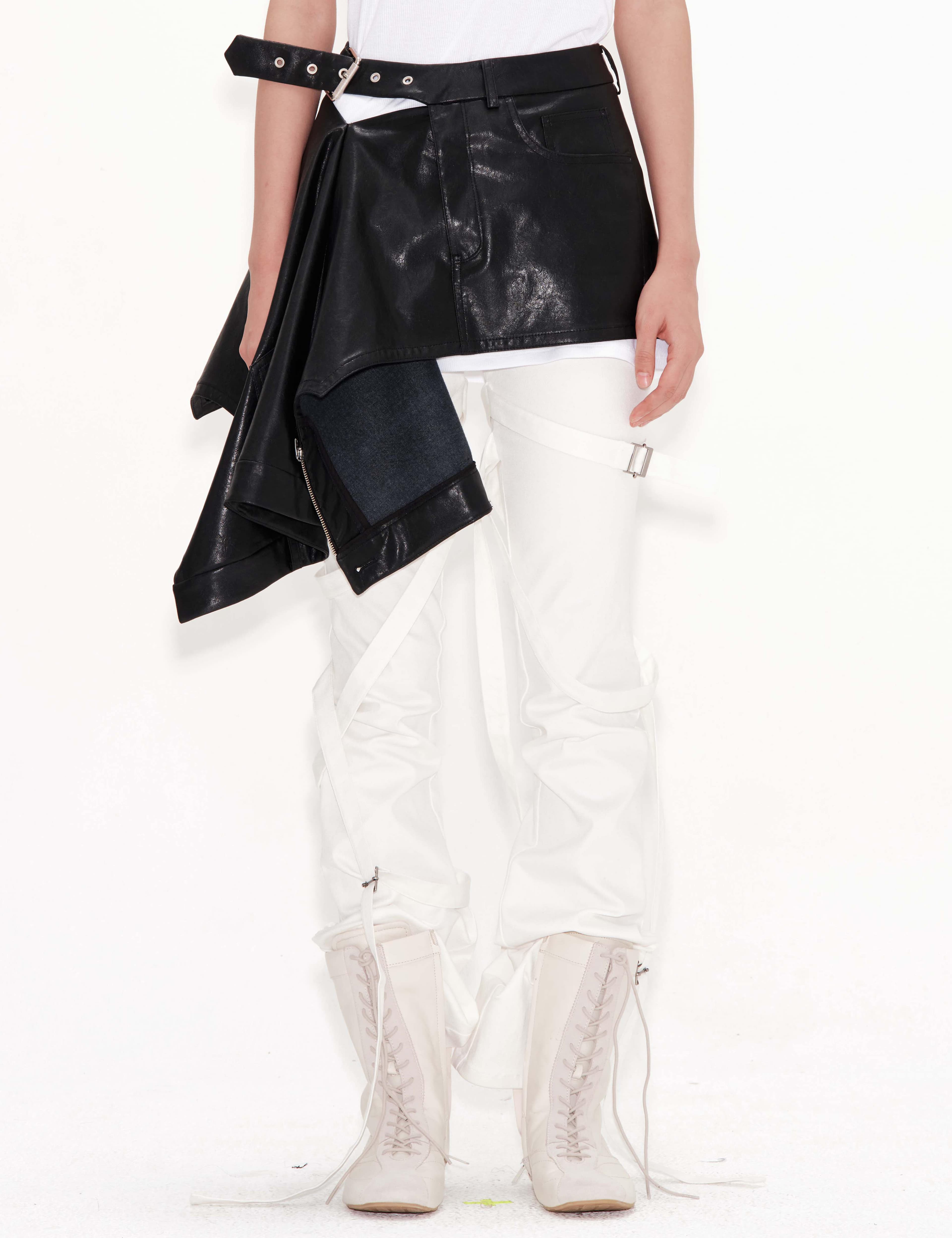 Pants Detail Flare Skirt