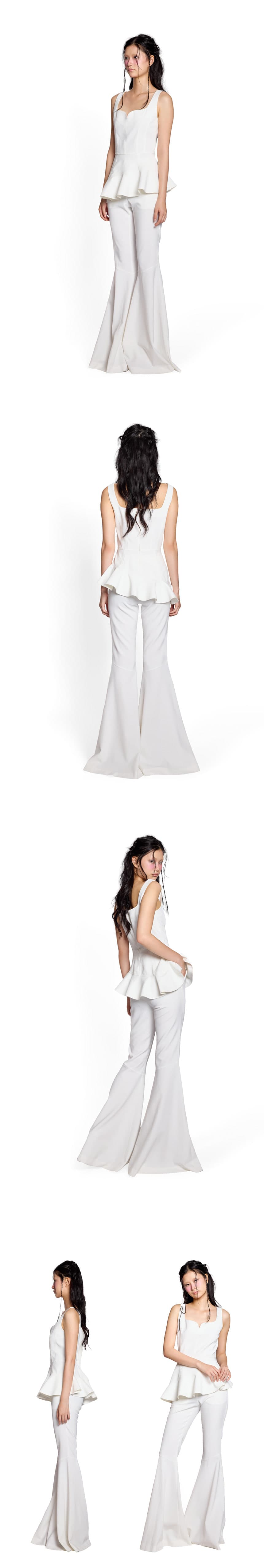 White Flare Pants — vue 2