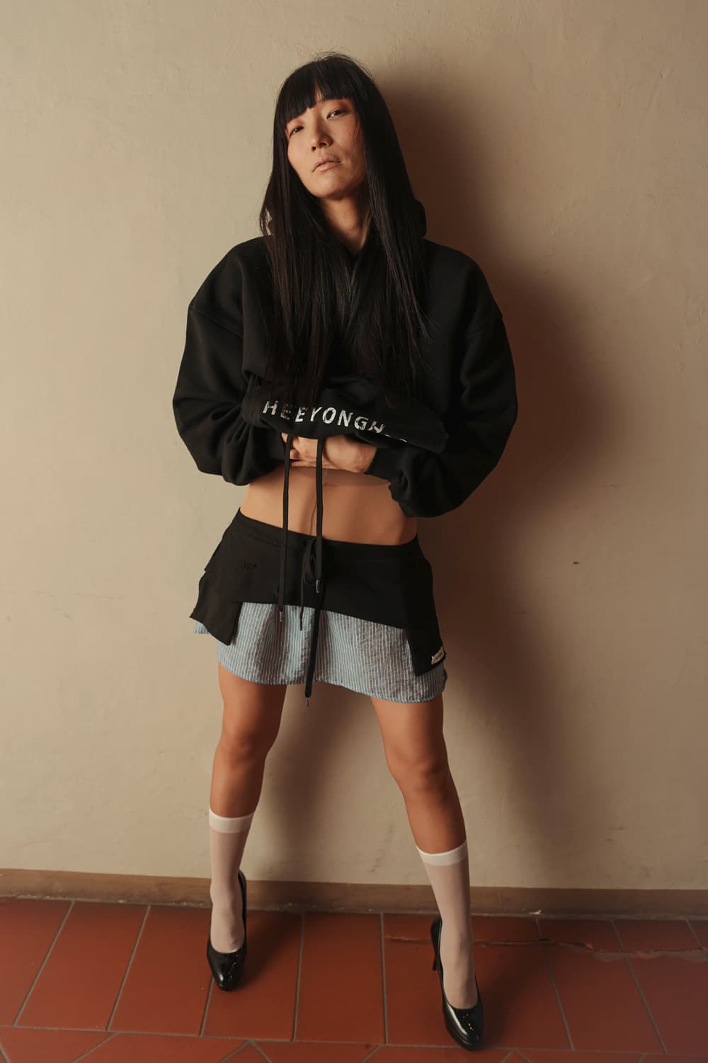 Ease Distressed Drawstring Hoodie — vue 15