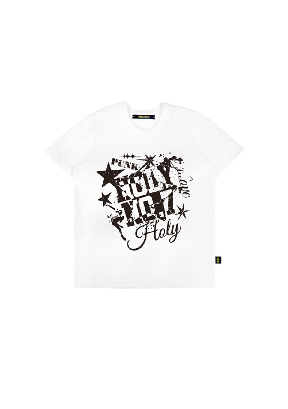 [Women] Dynamic Holly Stars Graphic T-Shirt WHITE