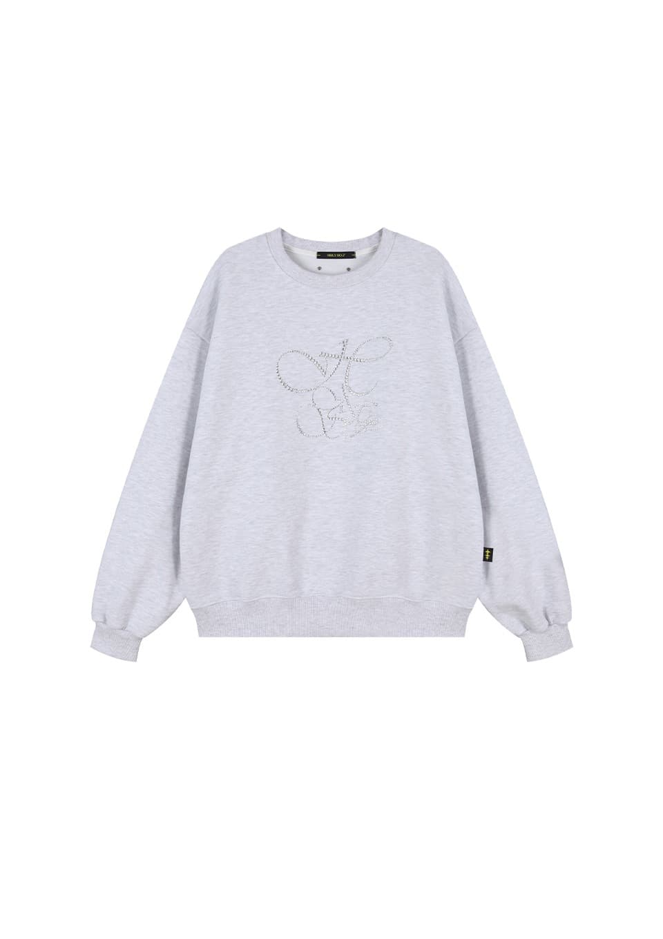 OVERFIT HIP HOP MOVE CUBIC LETTERING SWEATSHIRT_OATMEAL