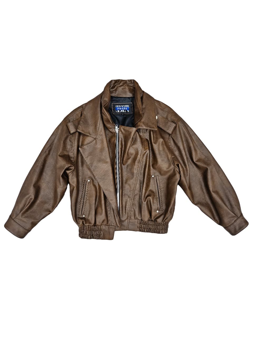 Double-collar shoulder outerwear _ Brown