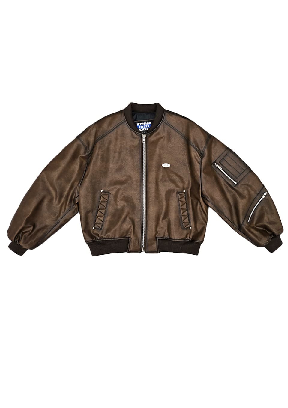 Oversized MA-1 Jacket_Brown — vue 1