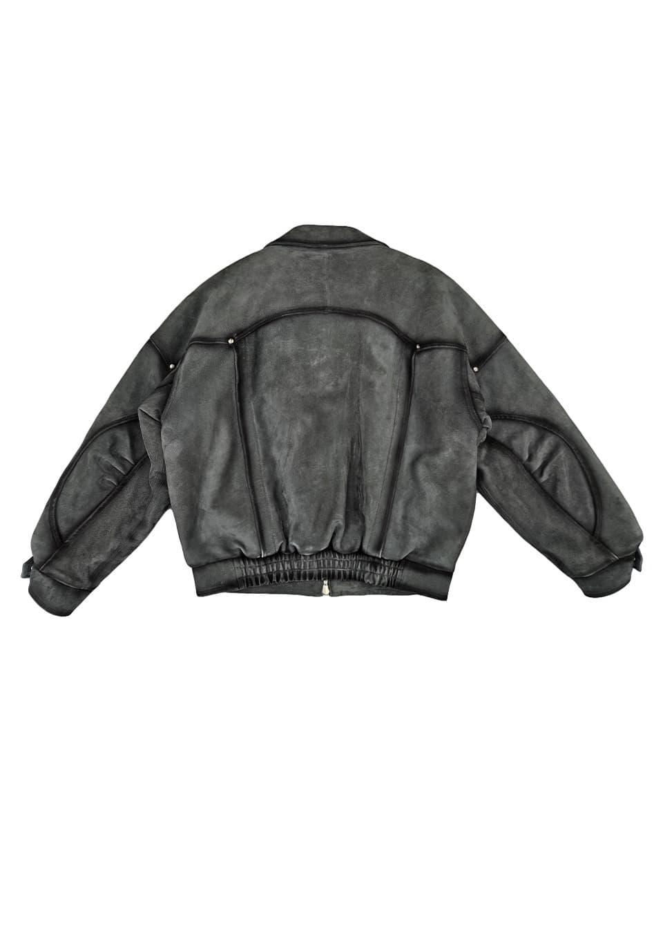 WESTERN LEATHER JACKET_CHARCOAL