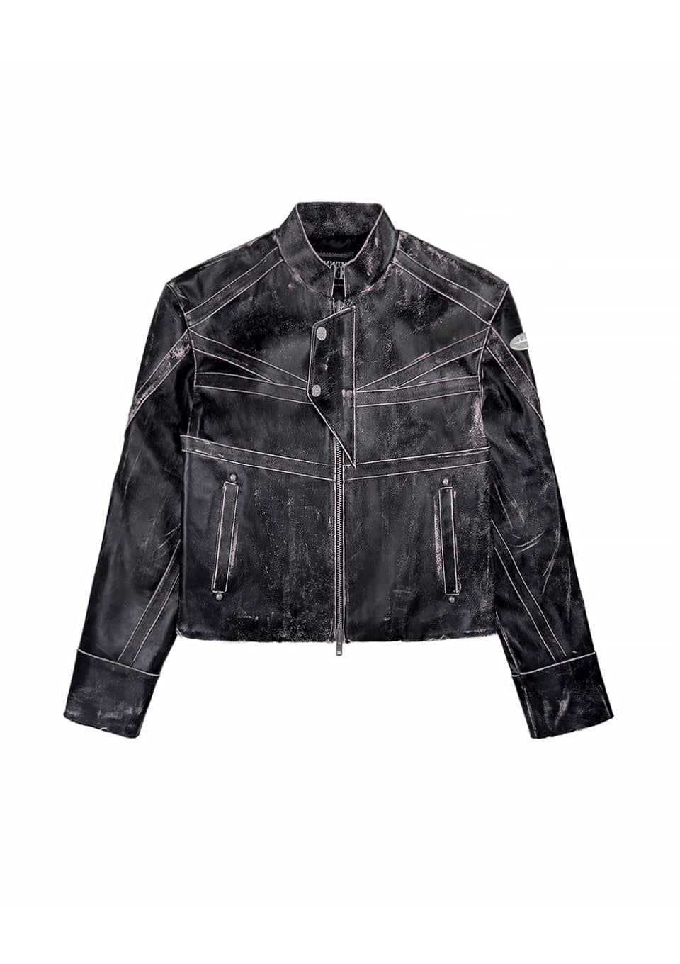 UTILITY RACER VINTAGE COWHIDE JACKET BLACK