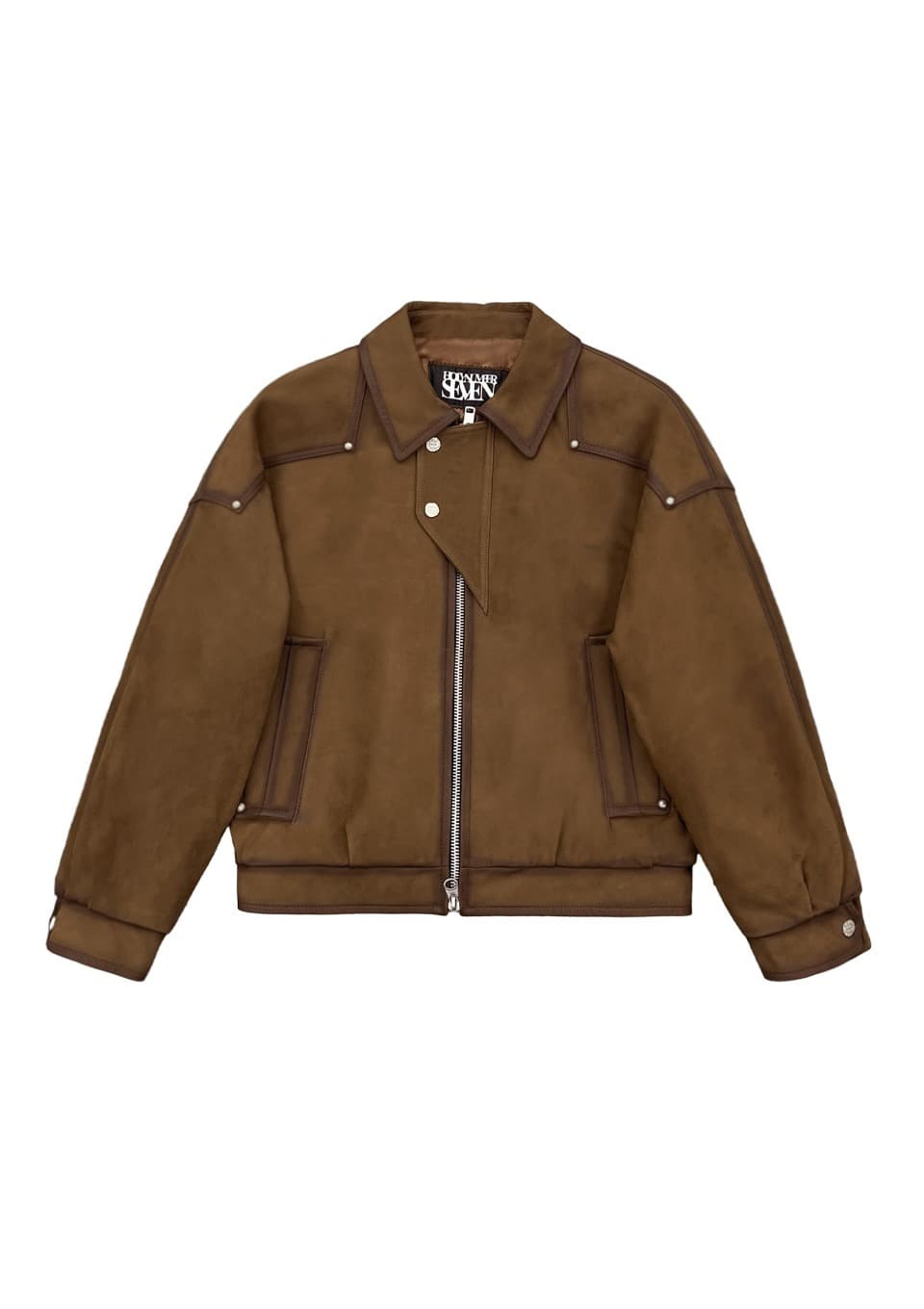 WESTERN LEATHER JACKET_Brown