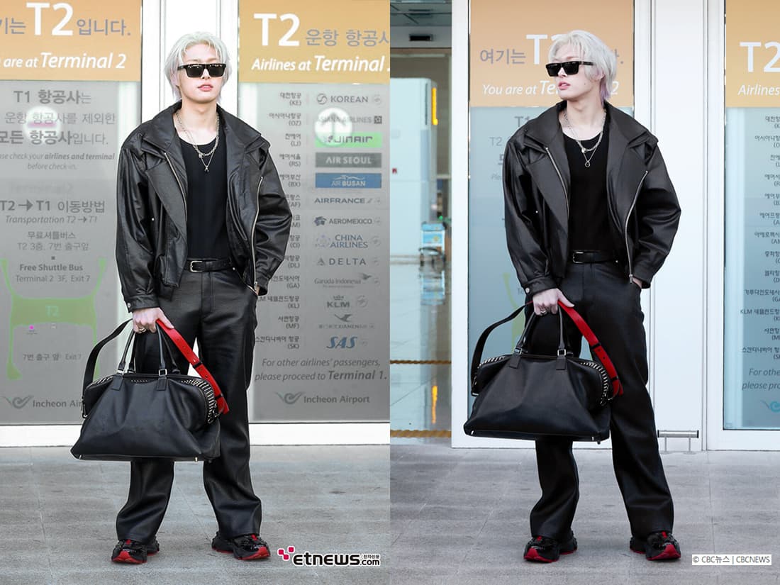 Double Collar Shoulder Outerwear _ Black — vue 2