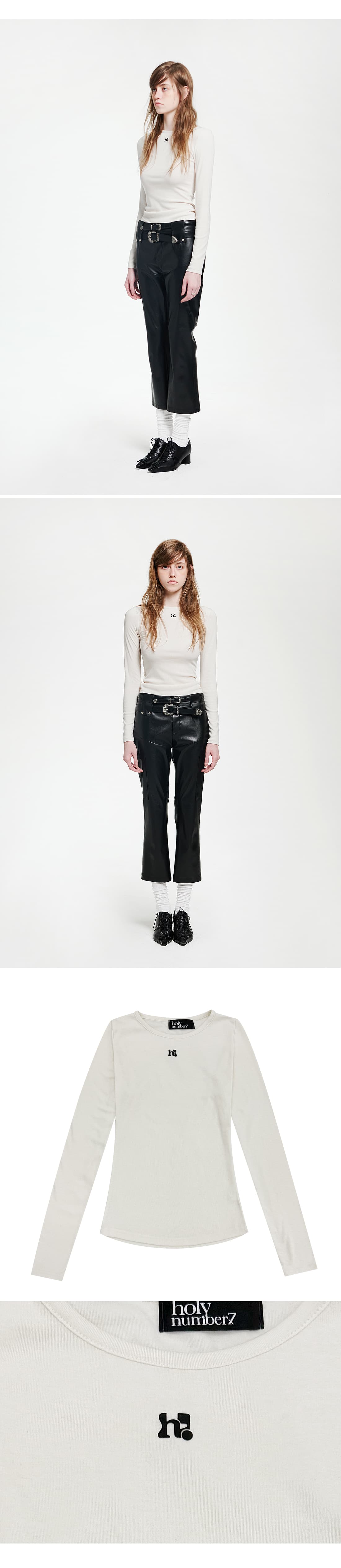 Holy Black Symbol Long Sleeve _ ivory — vue 4