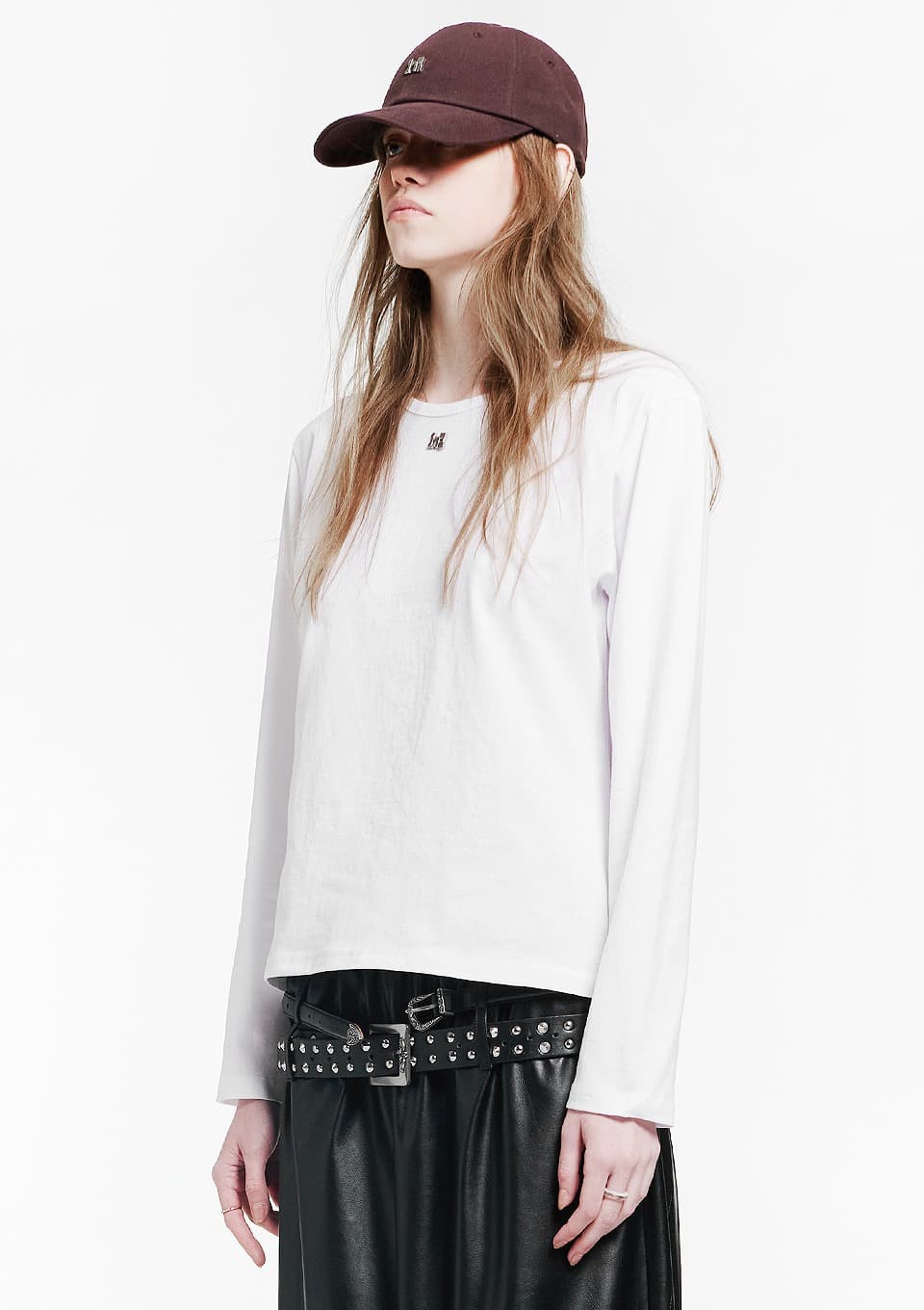 Point Symbol White Long Sleeve