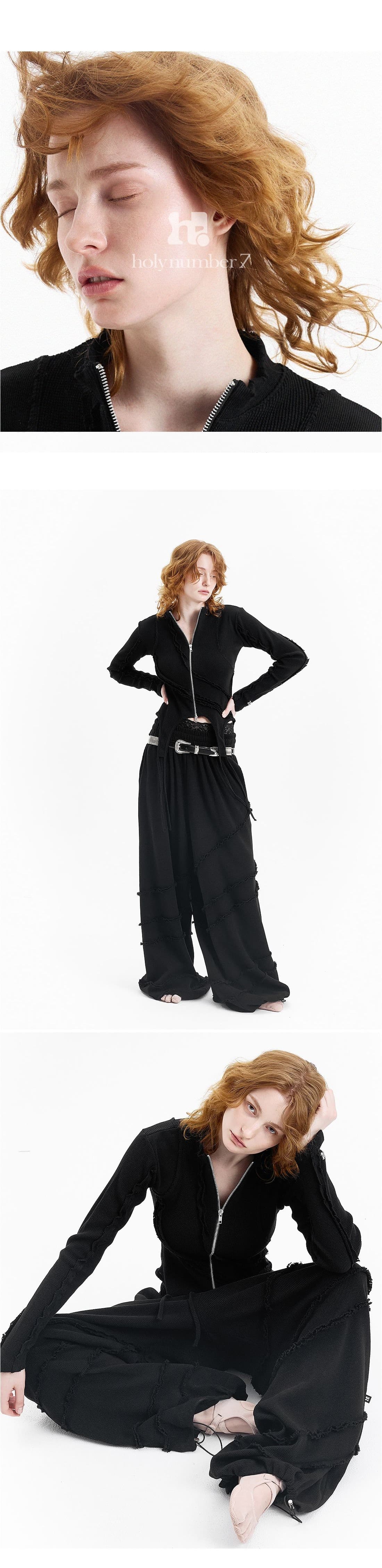 Open Deckie Waffle Zip-Up — vue 2