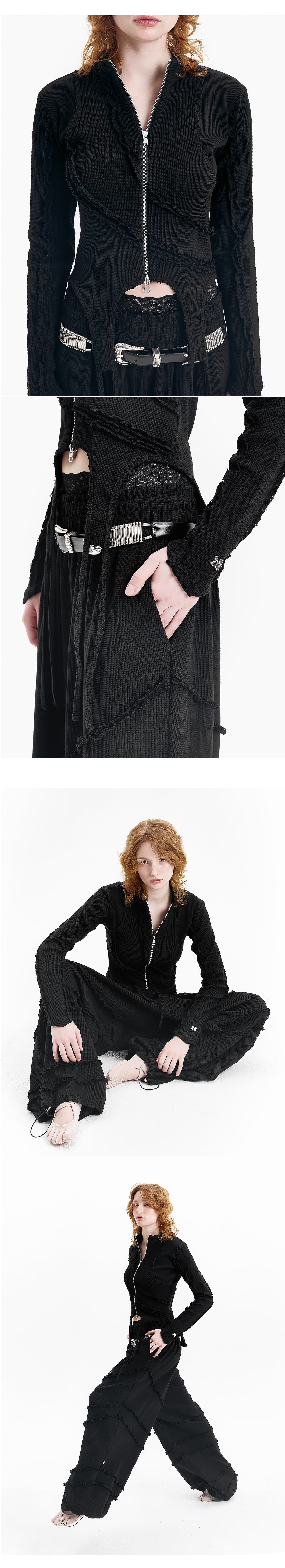 Open Deckie Waffle Zip-Up — vue 3