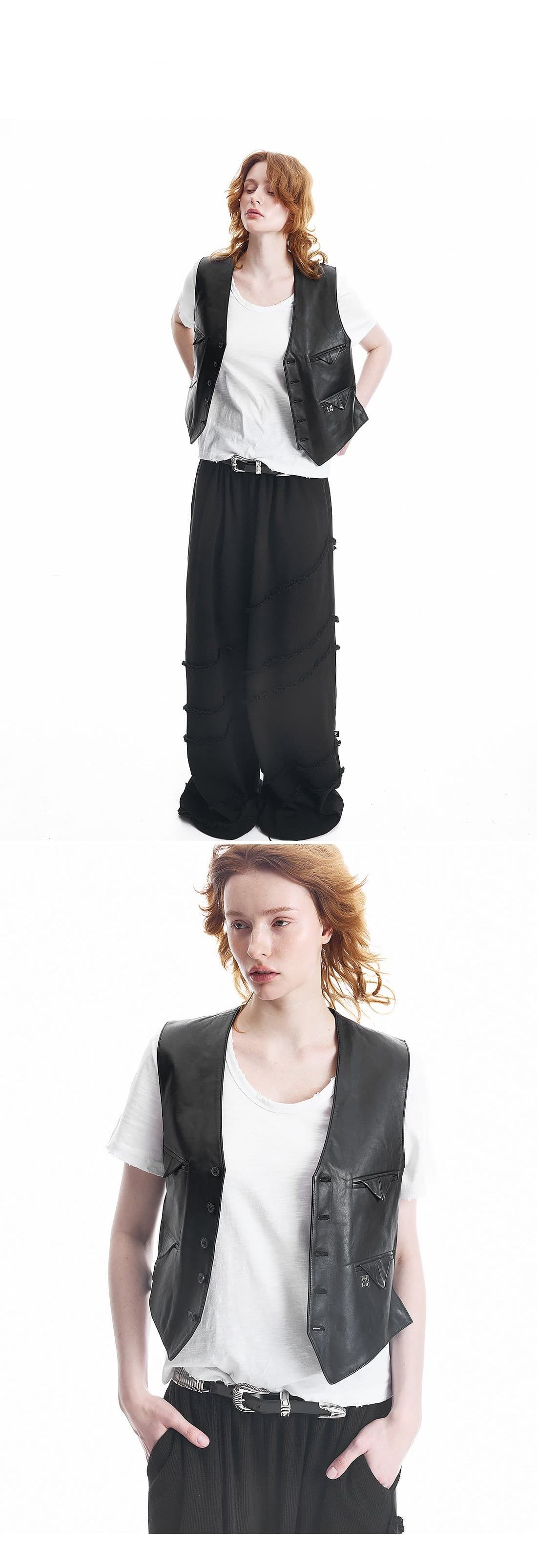 Holy Lambskin Pocket point Vest — vue 2