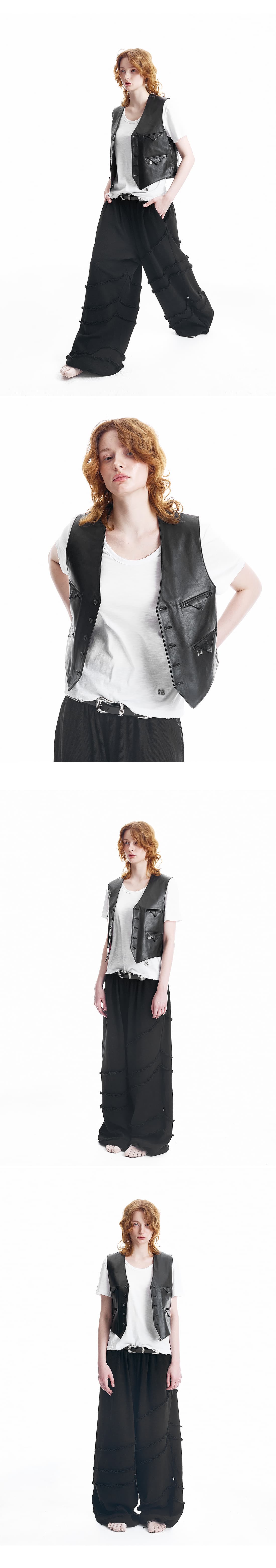 Holy Lambskin Pocket point Vest — vue 3