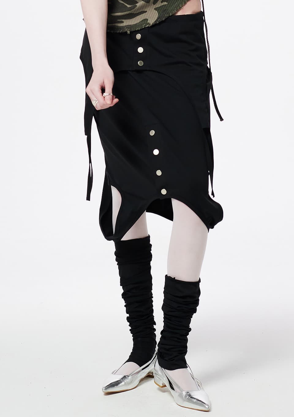 Sleeveless Layered Skirt