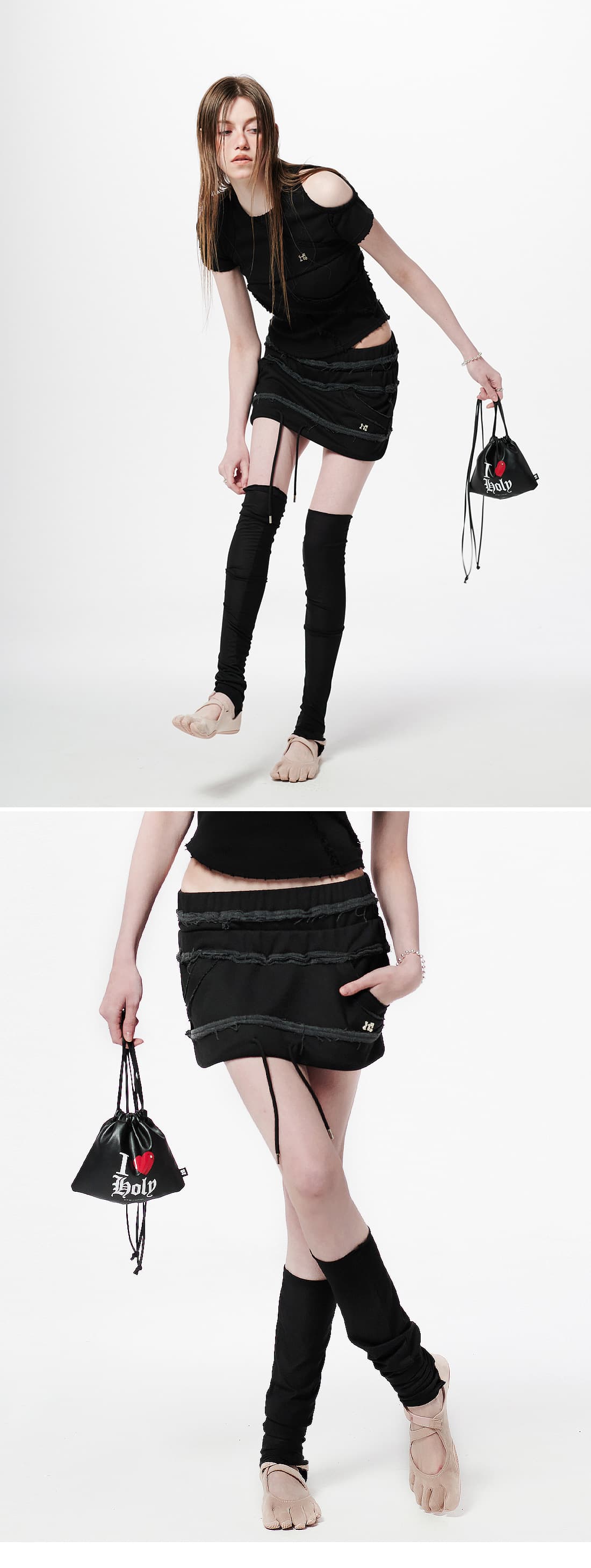 Sagging Layered Mini Skirt — vue 3