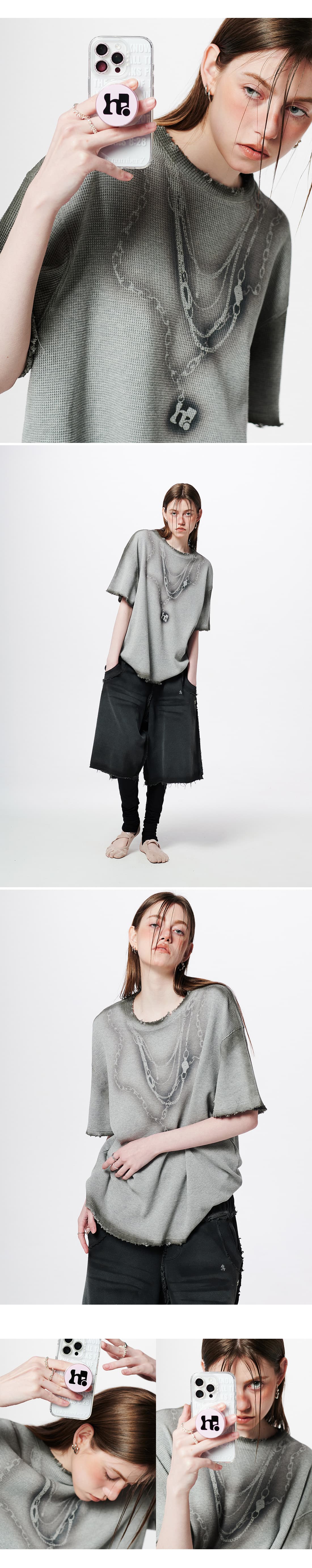 Necklace Graphic Oversized T-Shirt — vue 5