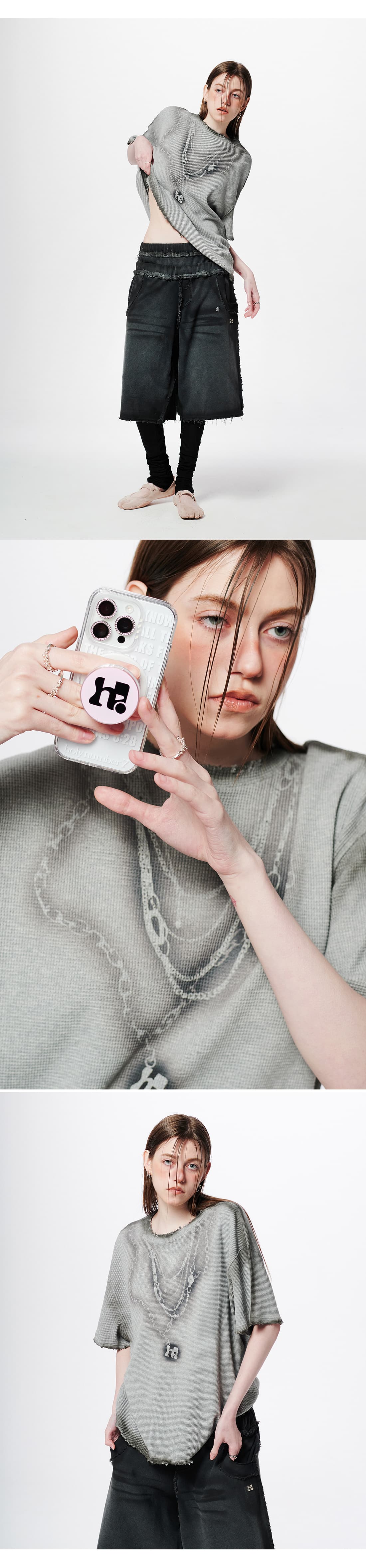 Necklace Graphic Oversized T-Shirt — vue 6