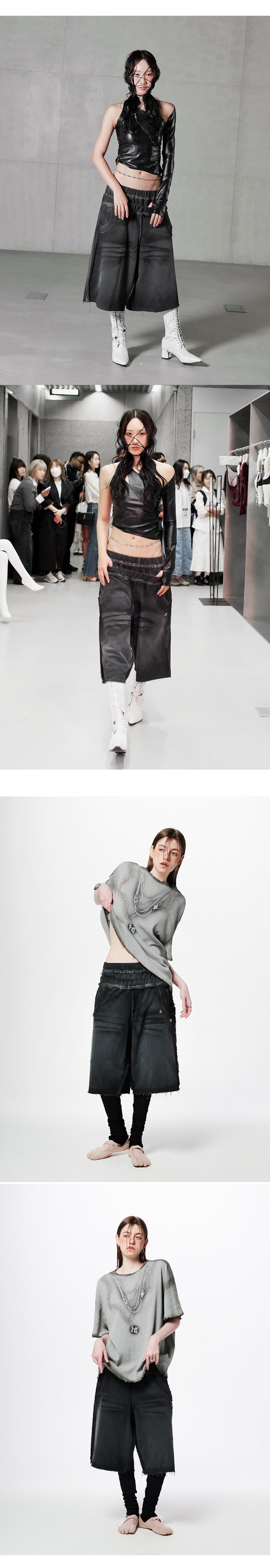 Double Waistband Brushed Shorts — vue 5