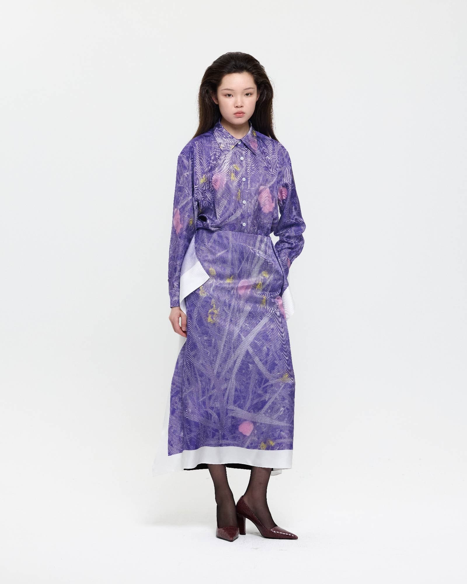 Violet Evening Primrose Flag Skirt — vue 5