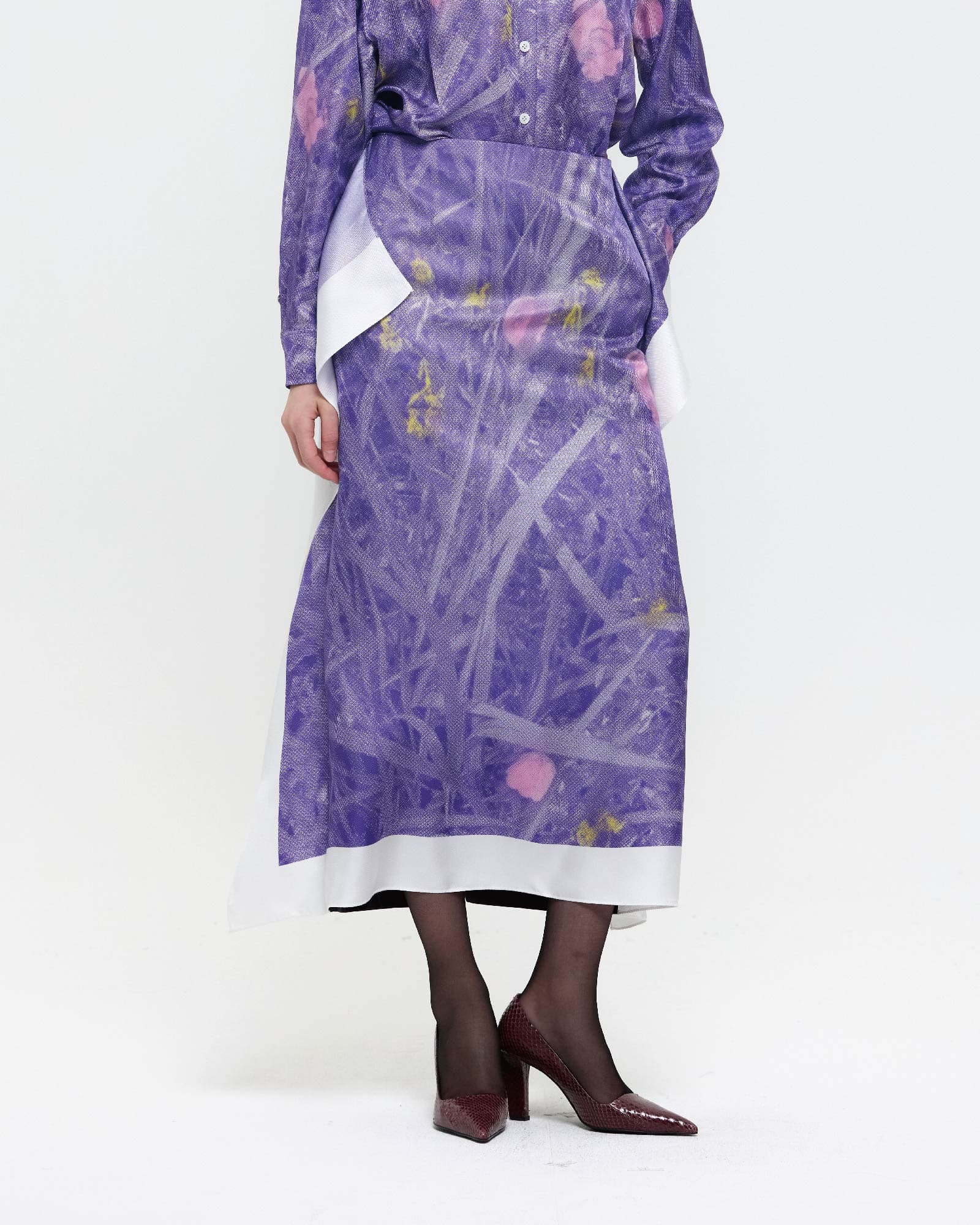 Violet Evening Primrose Flag Skirt — vue 1
