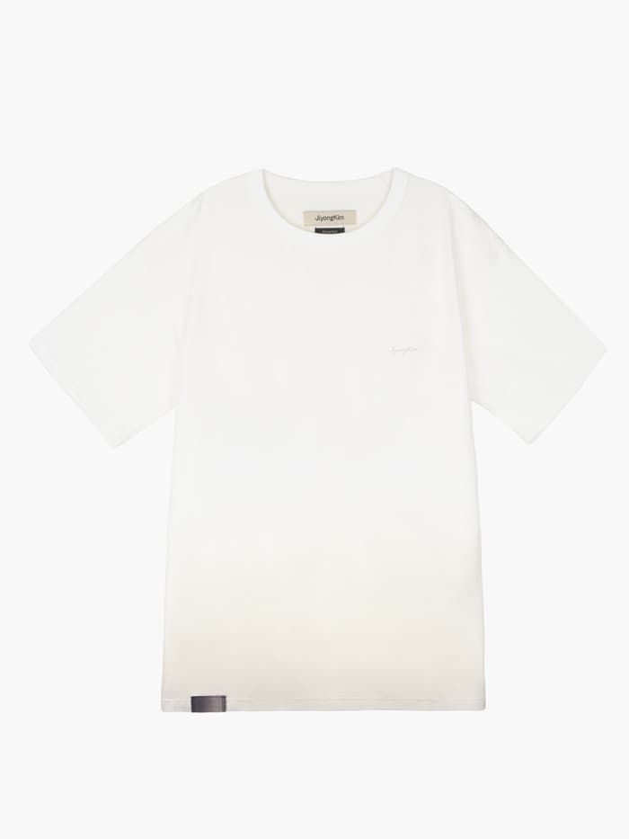 Sun-Bleached Tab Tee - White