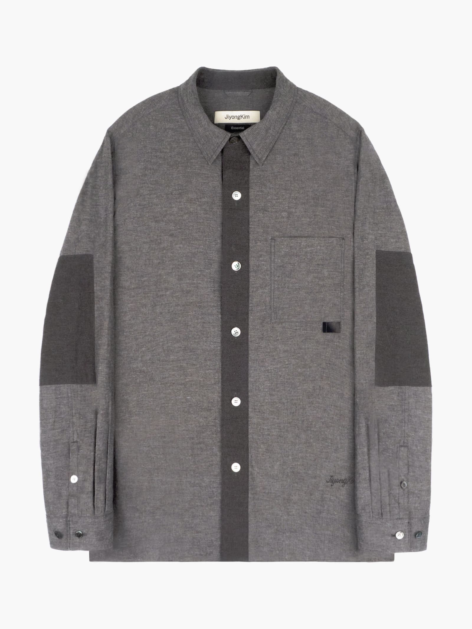 Sun-Bleached Tab Shirt - Brown — vue 2