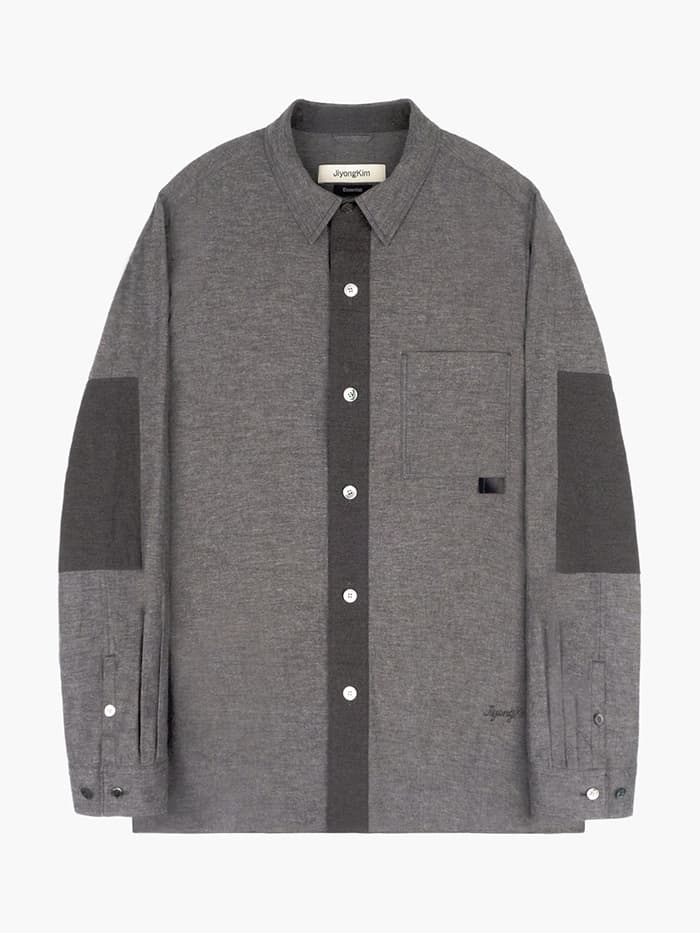 Sun-Bleached Tab Shirt - Brown