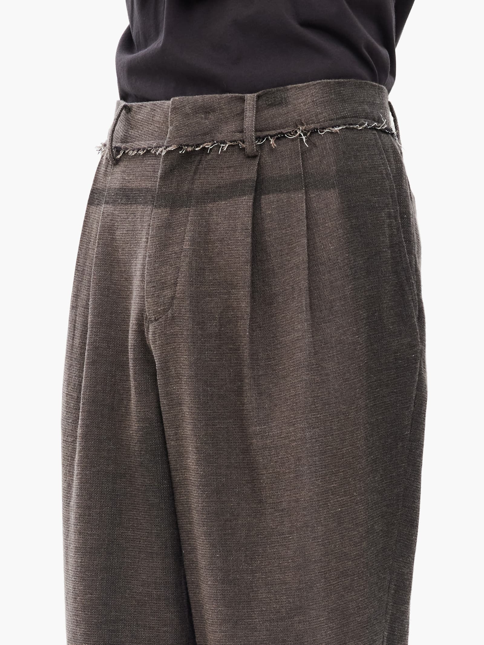 Sun-Bleached Straight Trousers - Brown — vue 7