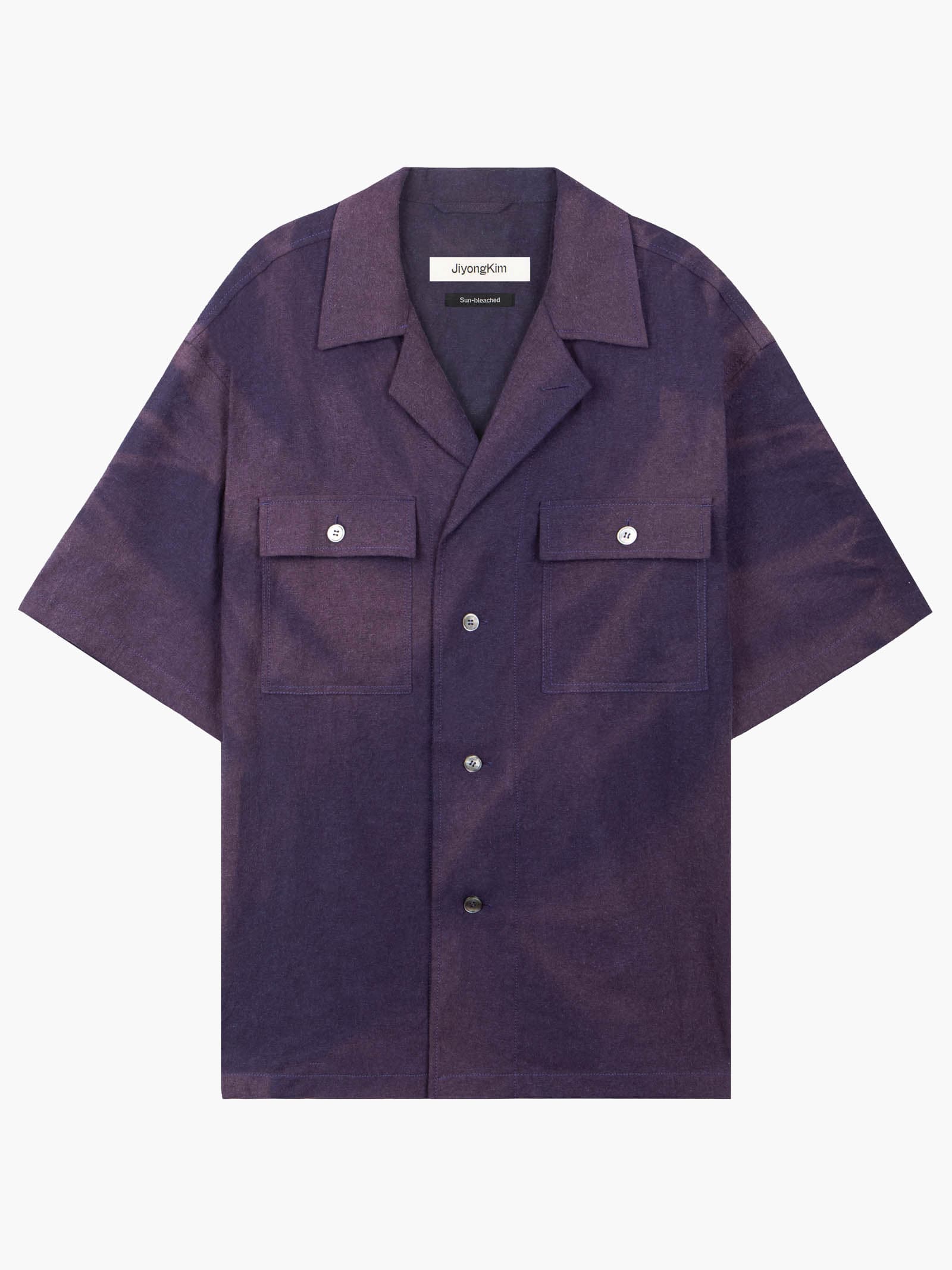 Sun-Bleached Tailored Collar Shirt - Purple — vue 10