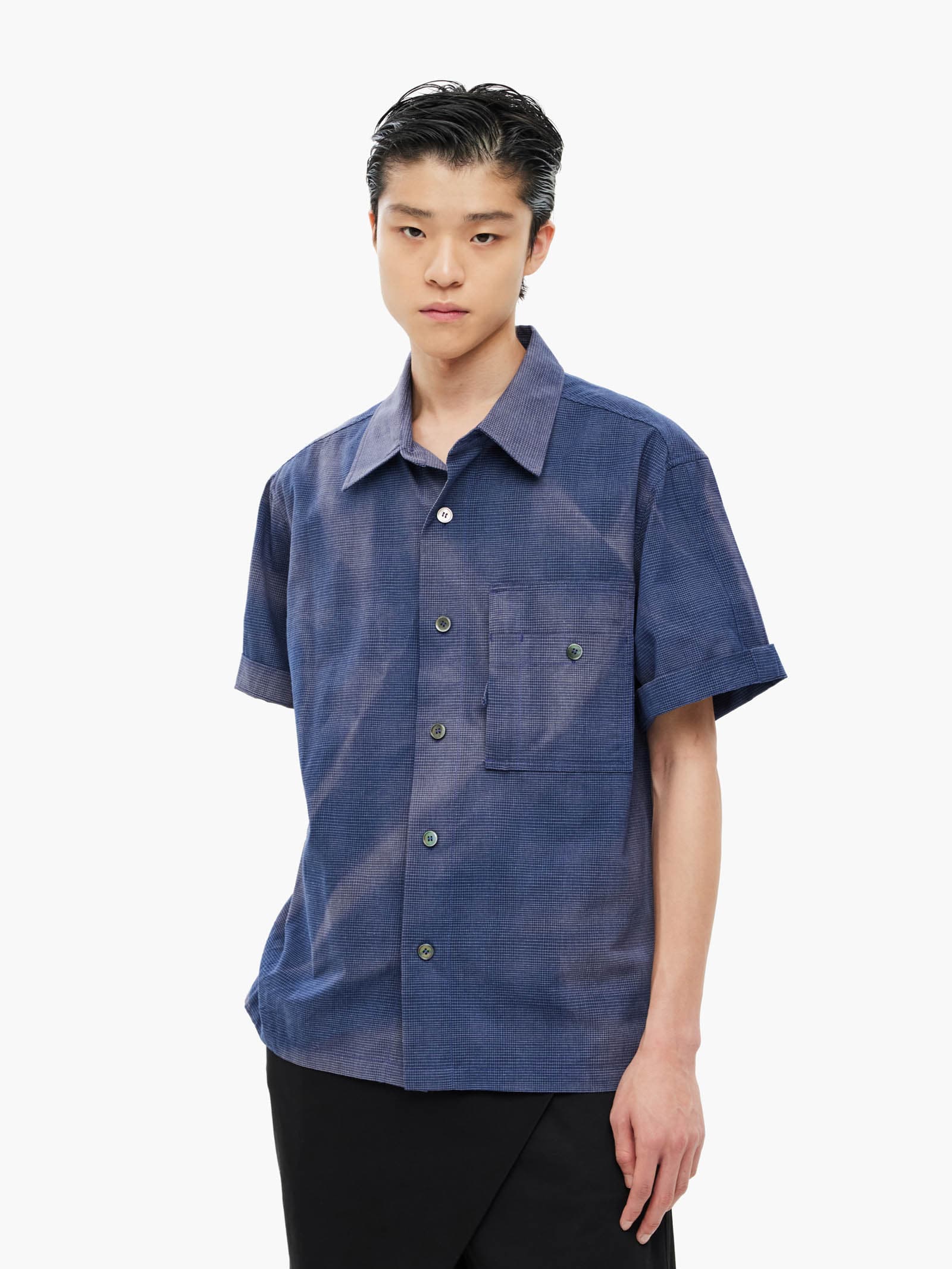 Sun-Bleached Work Shirt - Navy — vue 3