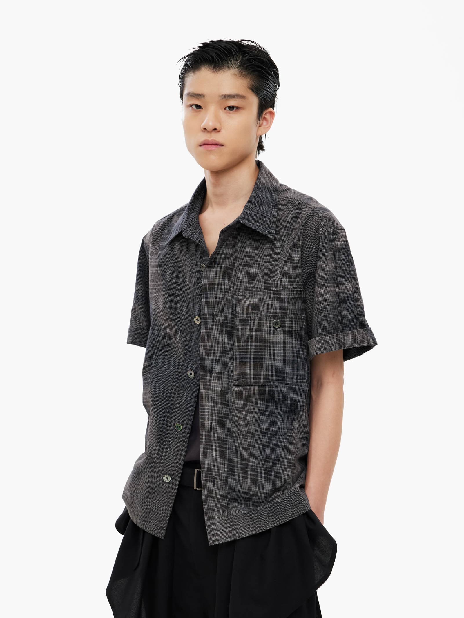 Sun-Bleached Work Shirt - Black — vue 3