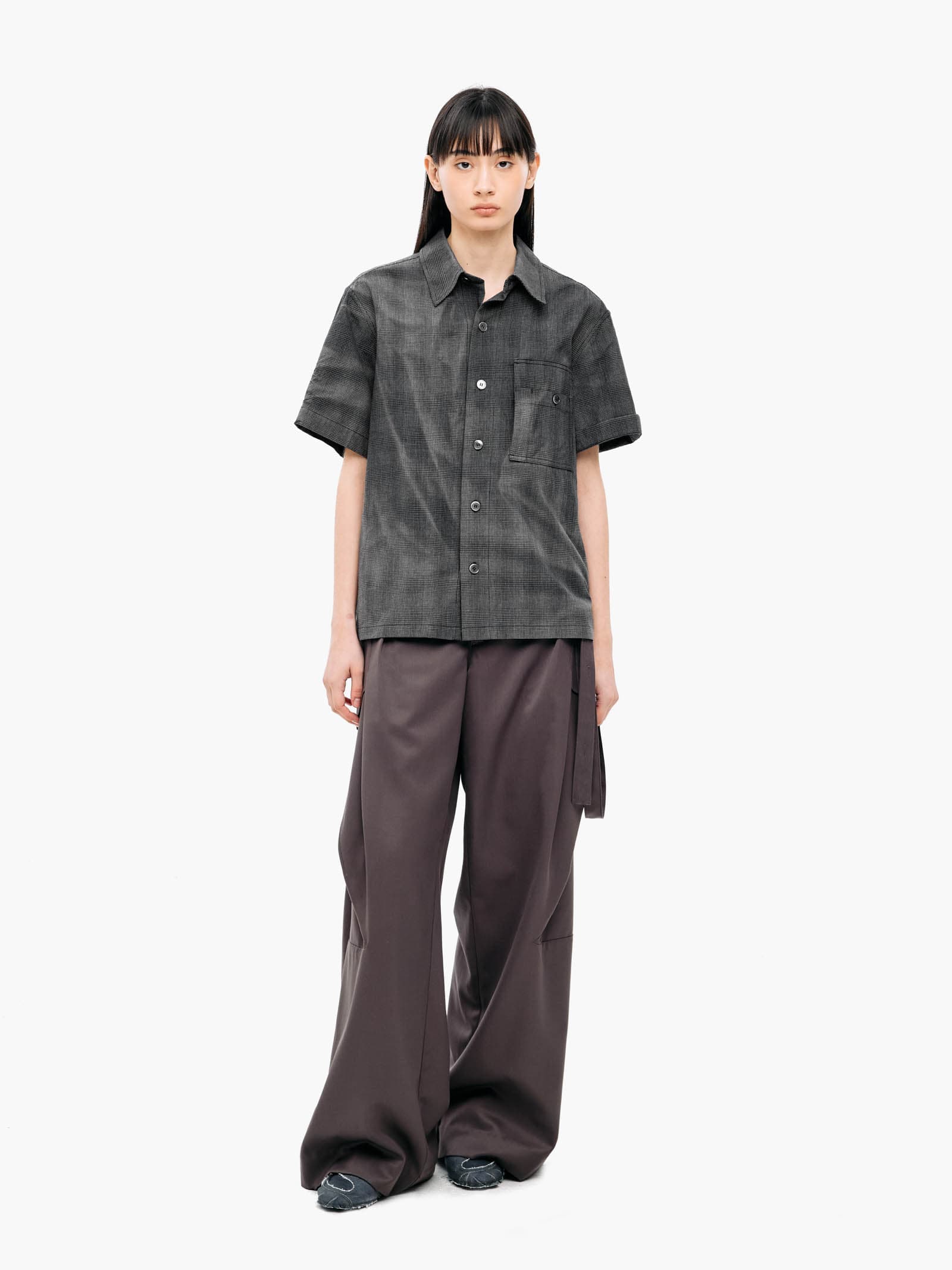 Sun-Bleached Work Shirt - Black — vue 4
