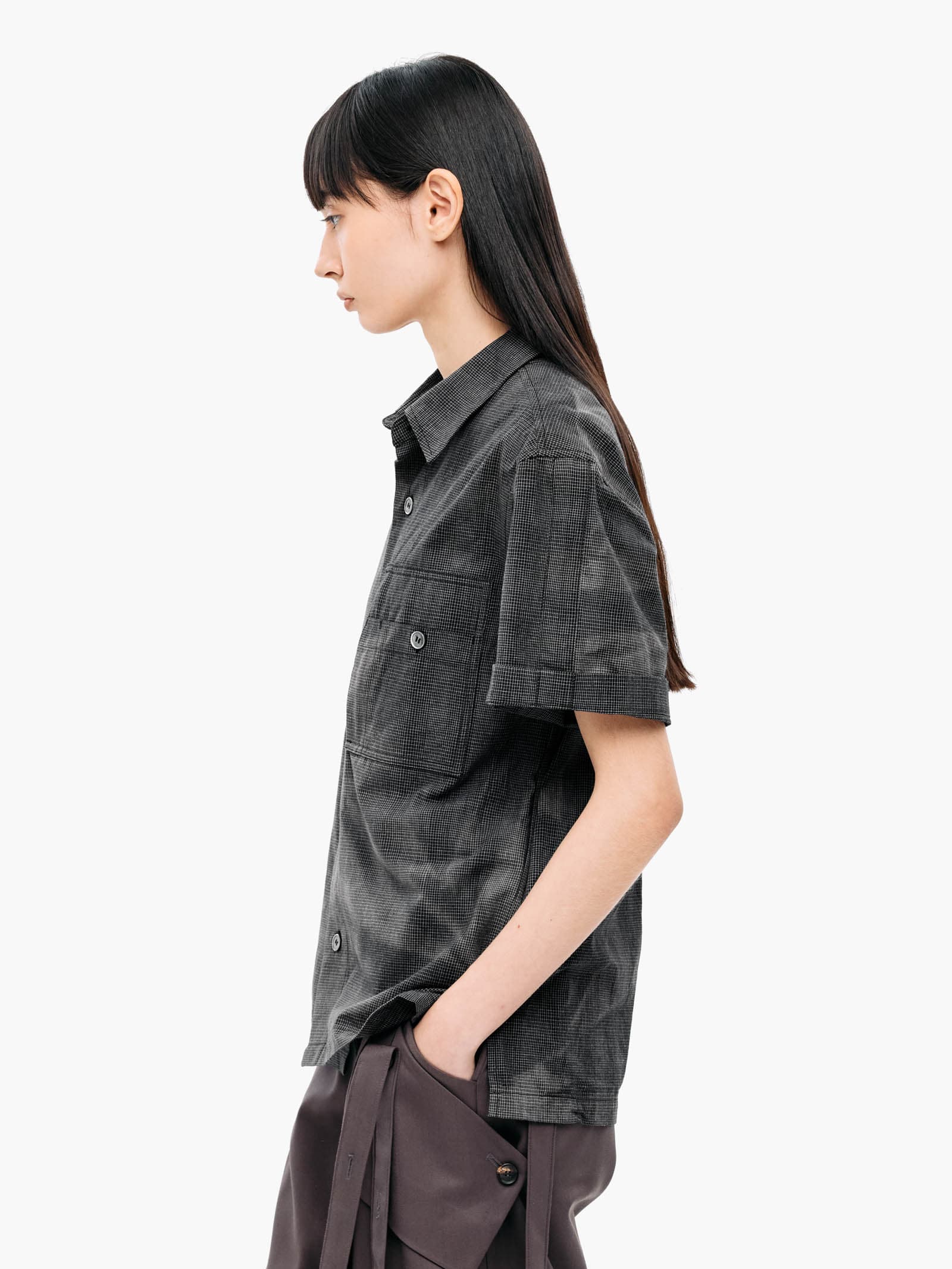 Sun-Bleached Work Shirt - Black — vue 5