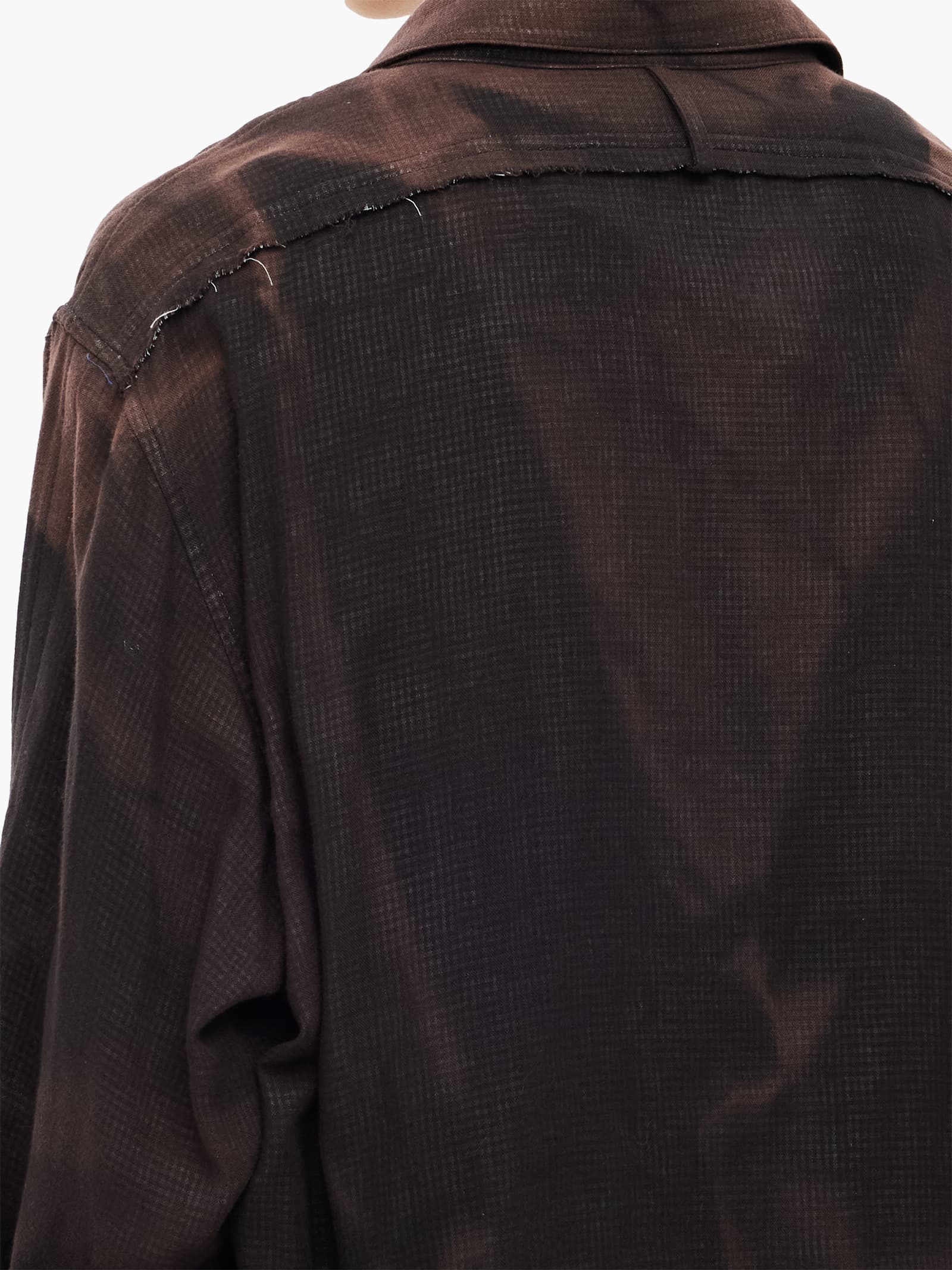 Sun-Bleached Strap Detailed Shirt - Black — vue 11