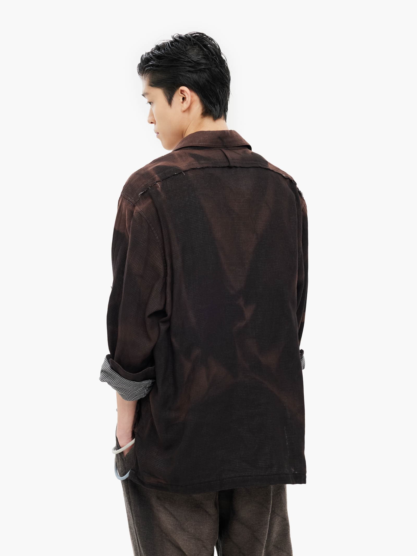 Sun-Bleached Strap Detailed Shirt - Black — vue 10