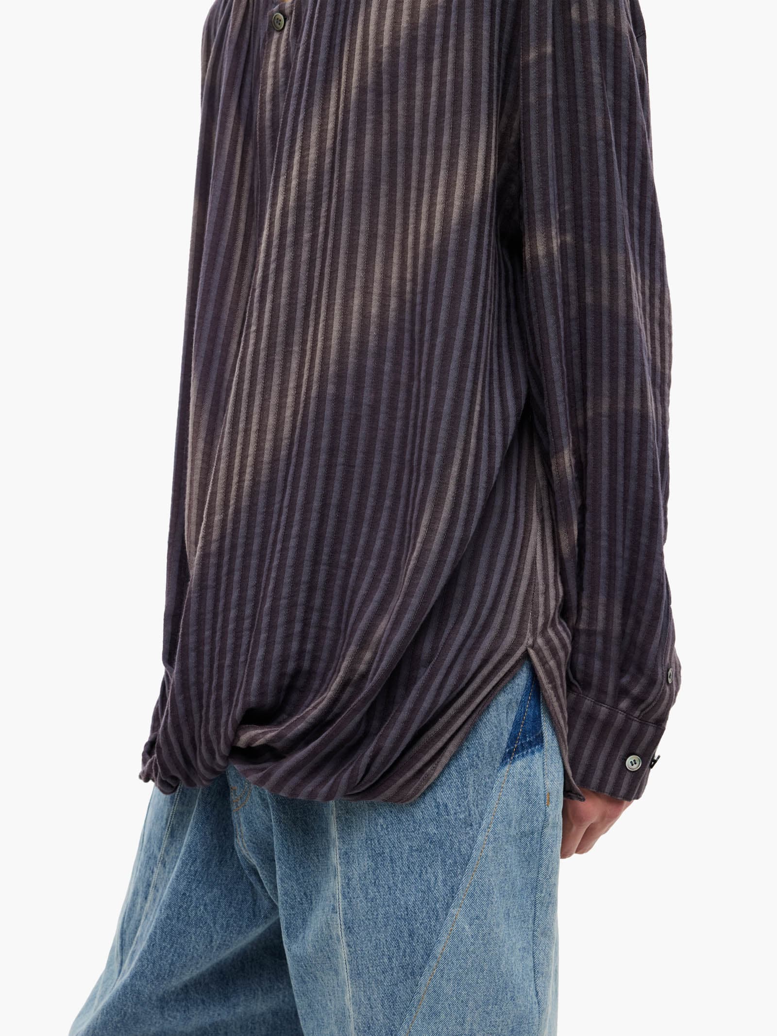 Sun-Bleached Draped Shirt - Jacquard — vue 6