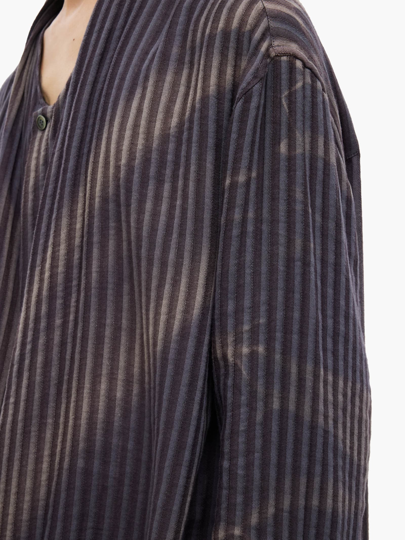 Sun-Bleached Draped Shirt - Jacquard — vue 7