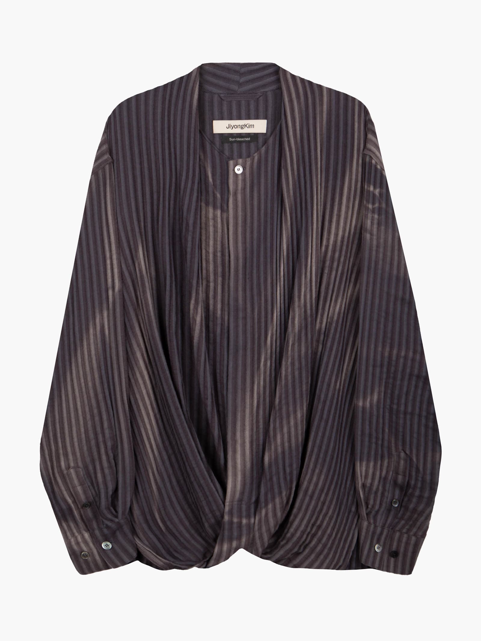 Sun-Bleached Draped Shirt - Jacquard — vue 9
