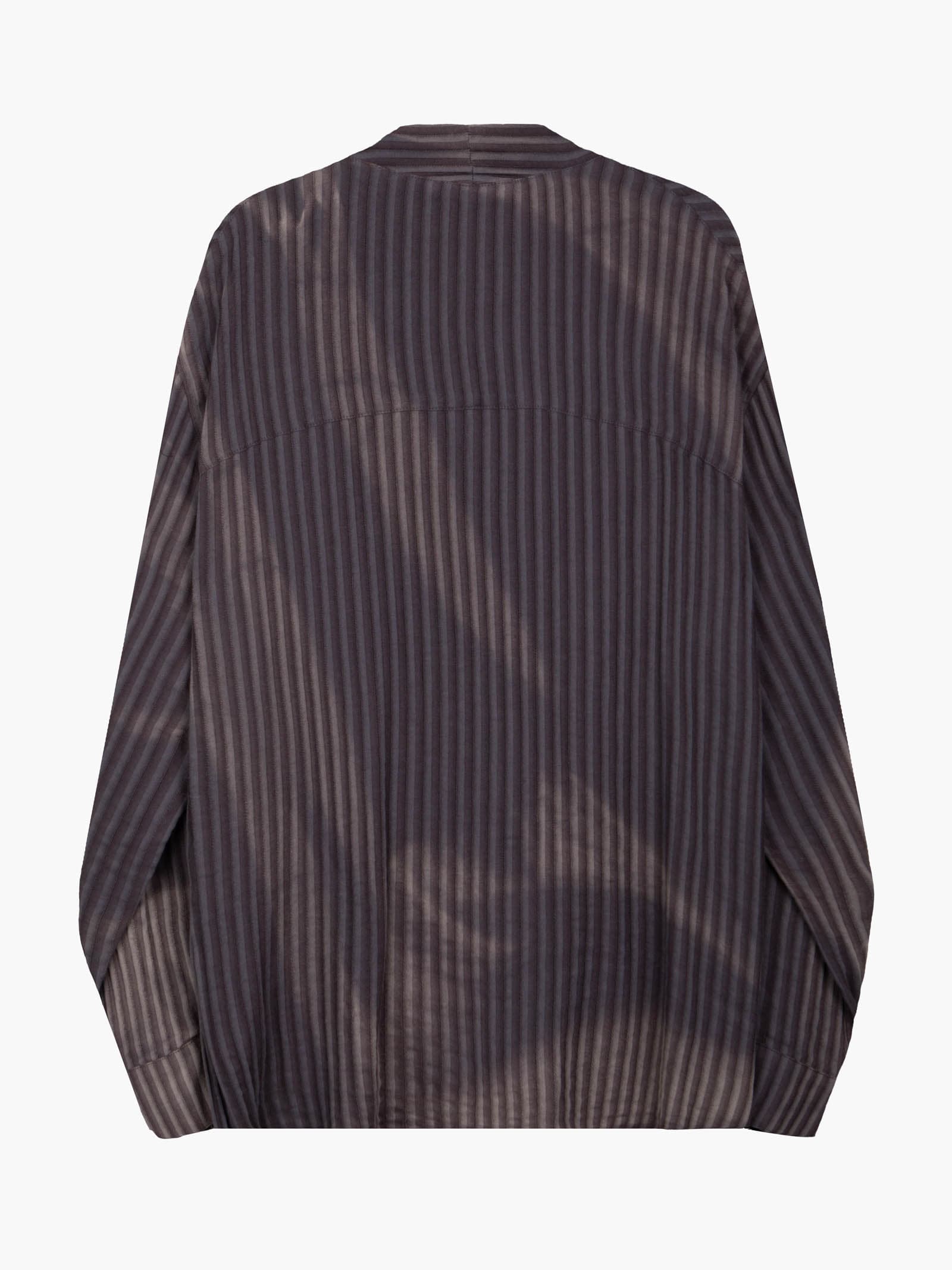 Sun-Bleached Draped Shirt - Jacquard — vue 10