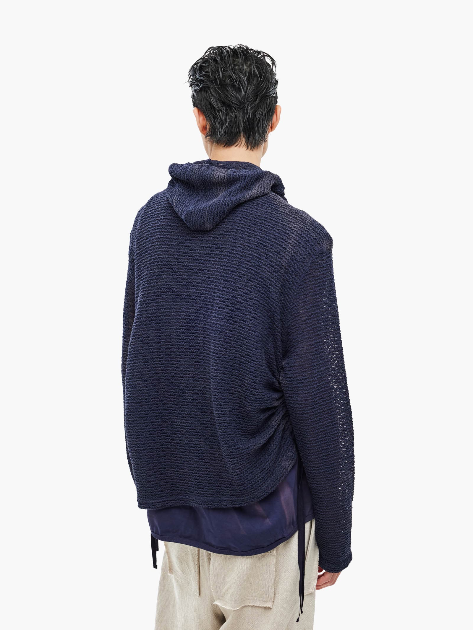 Sun-Bleached Layered Net Hoodie - Purple — vue 11