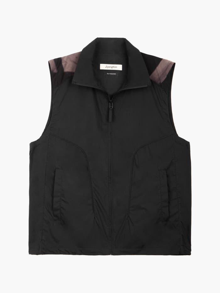 Sun-Bleached Work Vest - Black