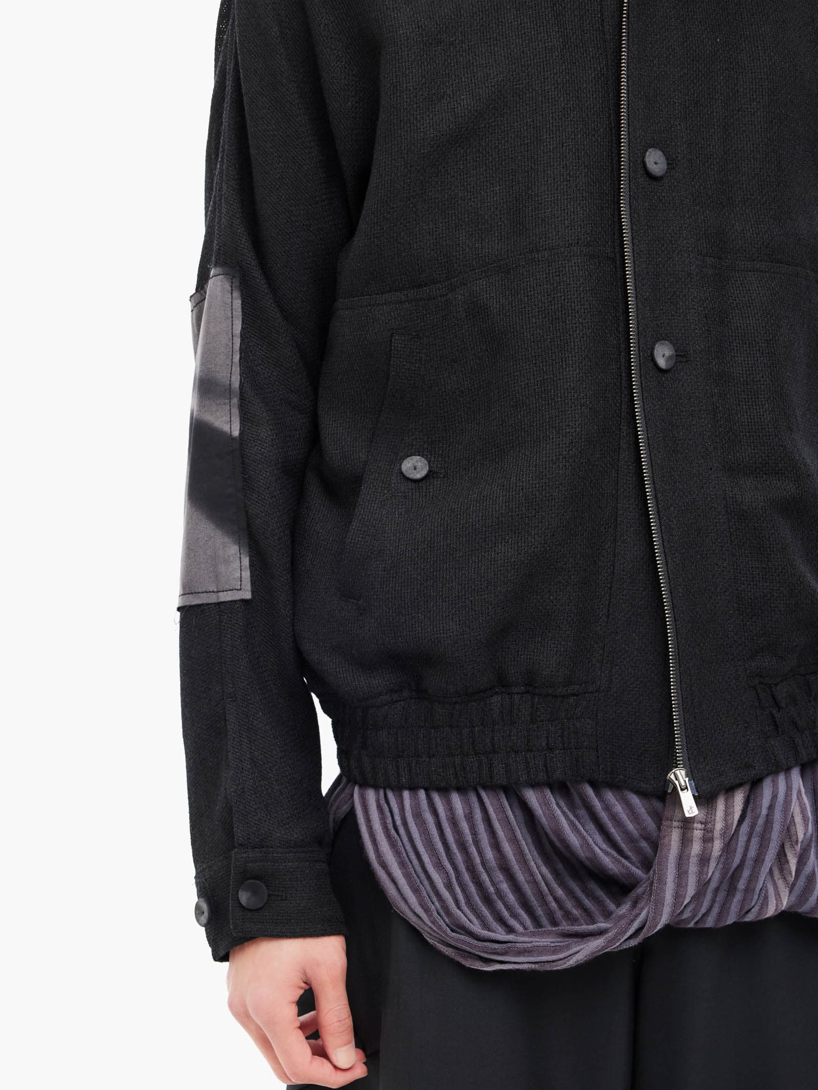 Sun-Bleached Double Front Jacket - Black — vue 9
