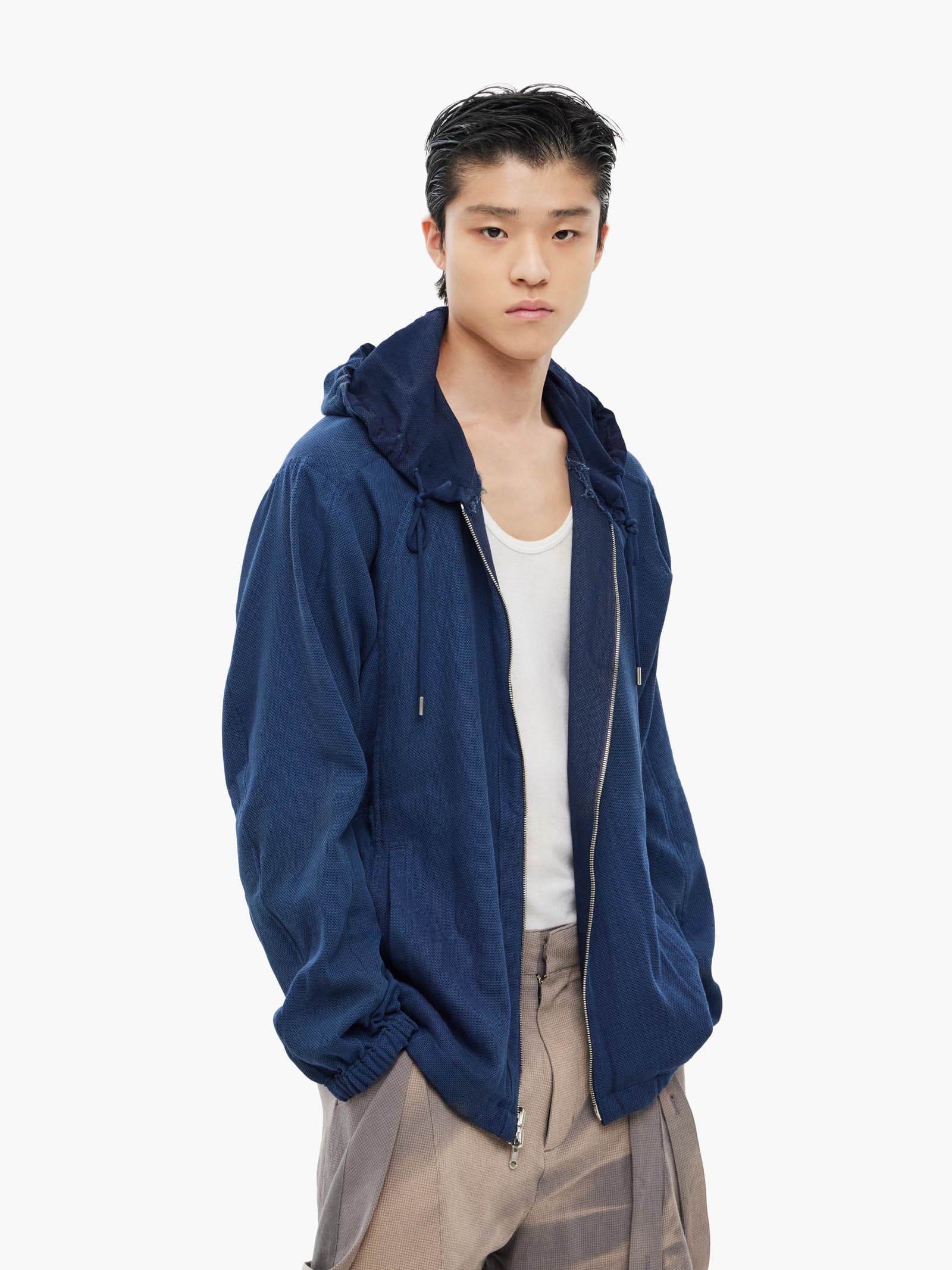 Sun-Bleached Reversible Hood Jacket - Navy — vue 3