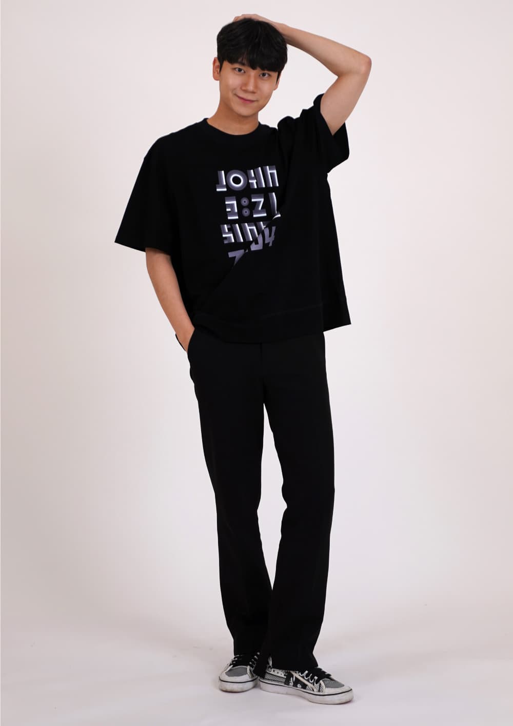 Three-Color Print Short-Sleeve T-Shirt — vue 7