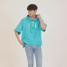Smile Hooded Short-Sleeve Tee