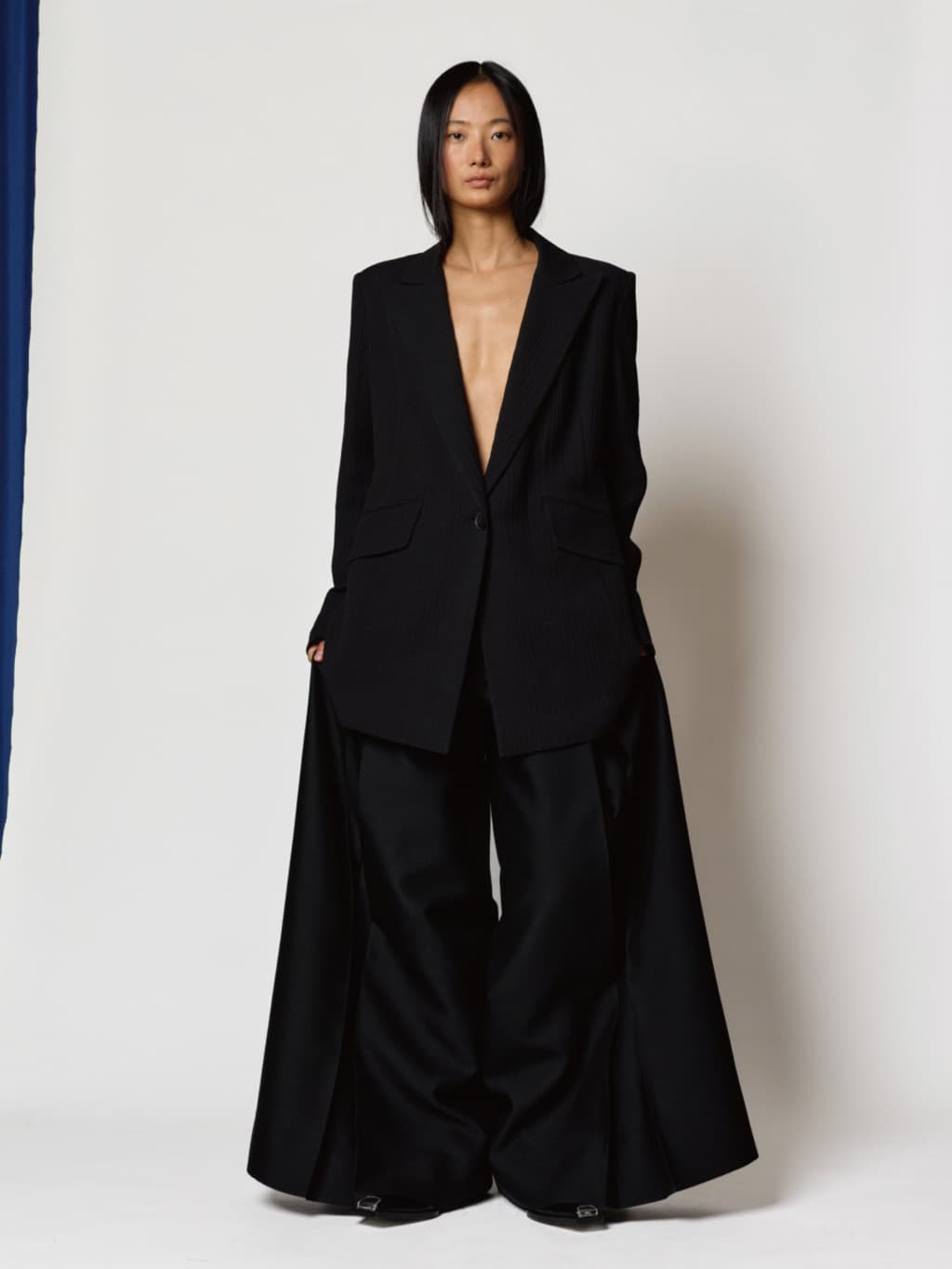 SJ Pleated SK Jacket - Black — vue 6