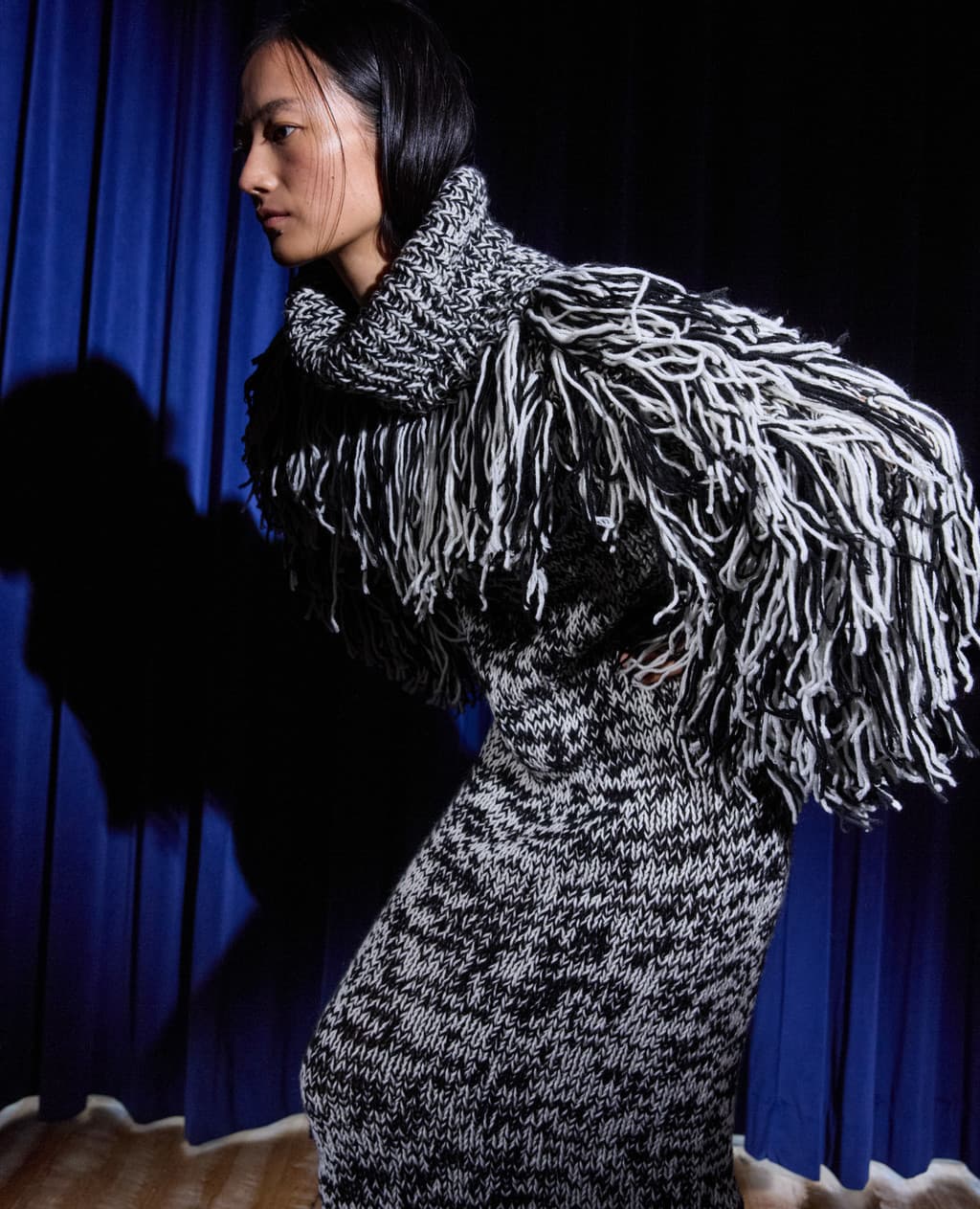 Handcraft Collection - Fringe Cape Dress — vue 3